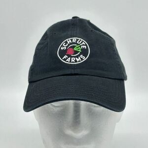 The Office Hats Unisex OSFA Black Strapback Baseball Trucker Cap Embroidered NEW